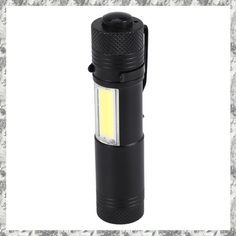 fasdaga 2X New Mini Portable Q5 LED Flashlight XPE&COB Work Light Lanterna Powerful Pen Torch Lamp 4 Modes Use 14500 or AA