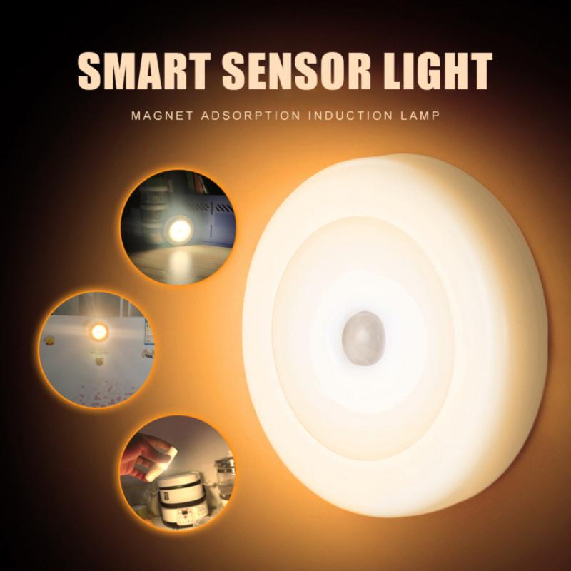 Motion Sensor LED Puck Lights - USB Rechargeable