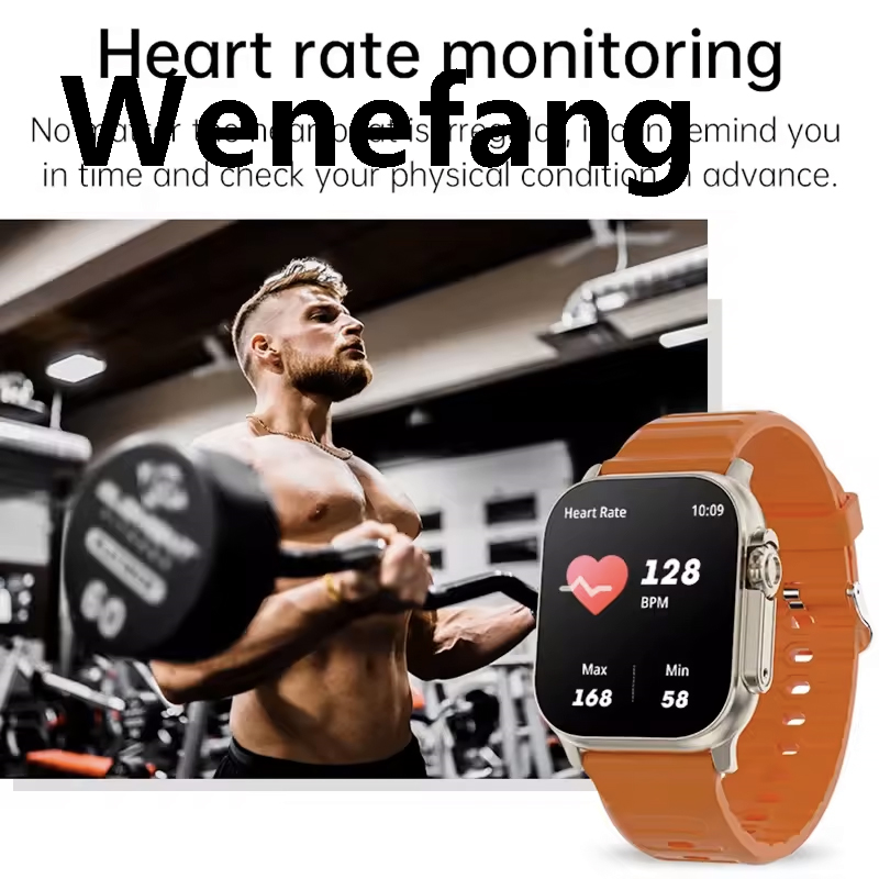 Wenefang 2025 New 2.09 Inch IPS Colour Screen AI Voice Assistant Smart Watch 2025 New HD Call Waterproof Health Monitoring Smart Watch For Men's