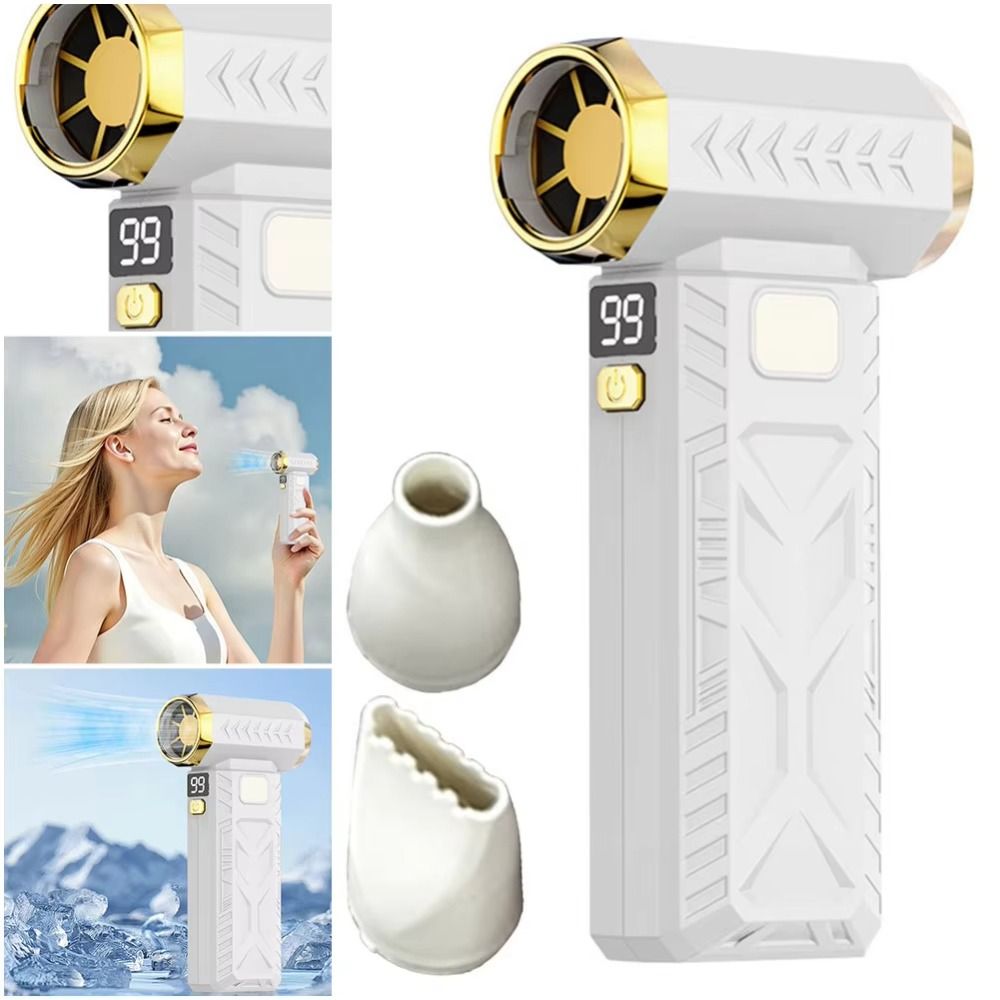 Dust Cleaner 100000RPM Mini Turbo Jet Fan Blowing/Suction with LED Lighting Powerful Air Blower Digital Display Portable Vacuum Dust Cleaner Dust Removal Tools