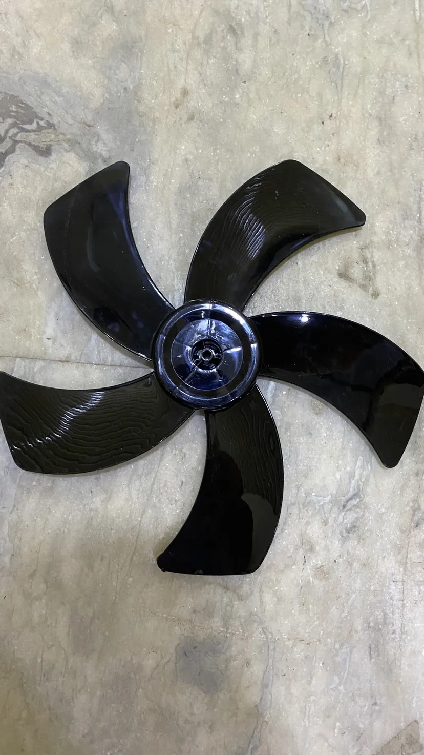 Cooler Fan Plastic Blade, Number of Blades:5 ( color Black)