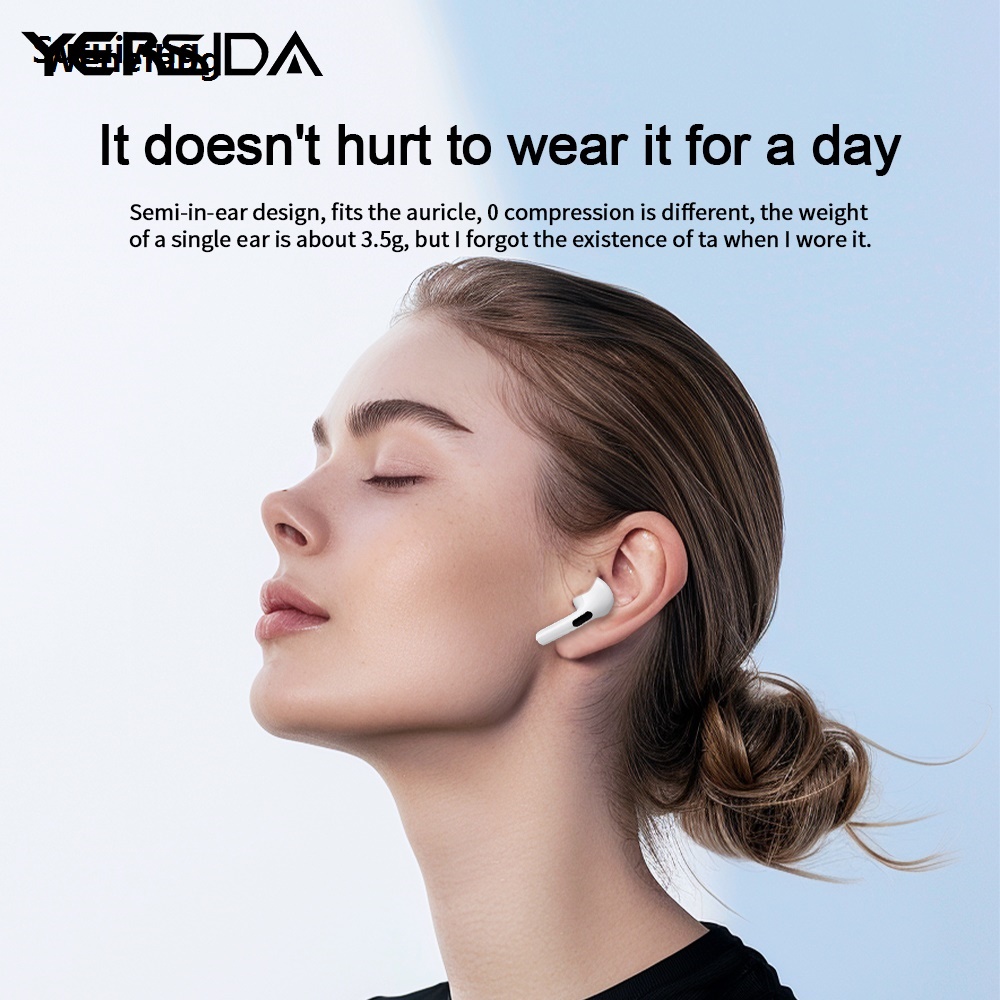 Wenefang Sutuiying YERSIDA Original HT18 TWS Wireless Bluetooth Earphones HIFI Stereo 2025 Sales promotion Sports Headphones with Mic Suitable for xiaomi and iphone