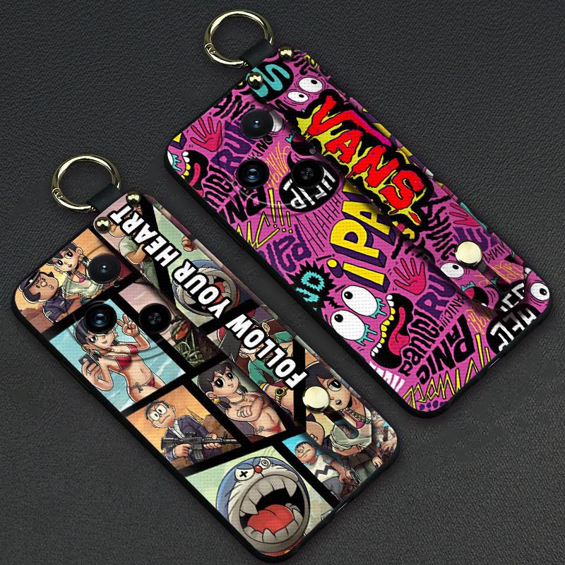 Lanyard protective Phone Case For Redmi Note14 5G Global Fashion Design ring Shockproof Anti-knock Kickstand cartoon