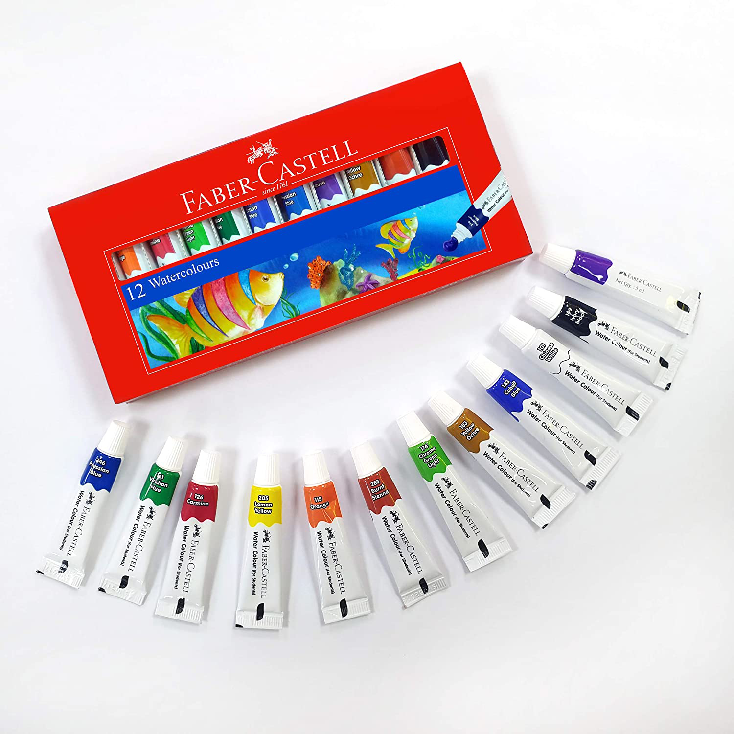 Faber-Castell Student Water Colour Set - Pack of 12