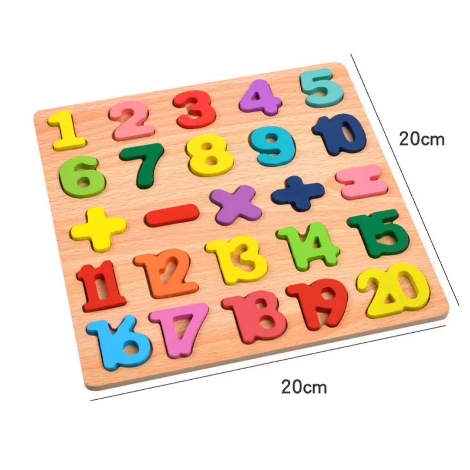 123 Puzzle Wooden Toys Early Learning Number Puzzle Preschool Educational Baby Toys for Children