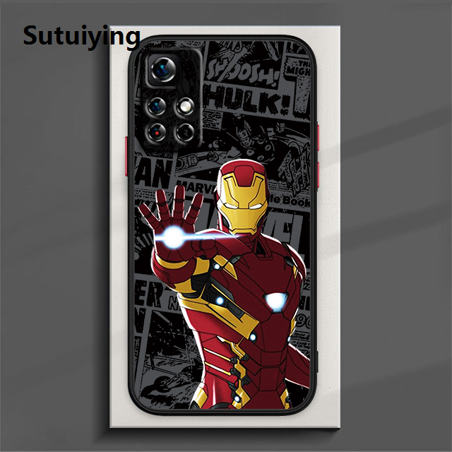 Sutuiying Marvel Hulk SpiderMan Phone Case For Xiaomi Redmi Note 13 12 Bargain price 11 10 9 8 Plus Pro S T 5G 4G Matte Frosted Translucent Cover