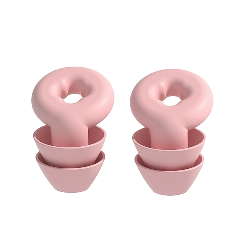 Soft Ear Plugs for Noise Reduction Waterproof Silicone Ear Plug for Sleeping Airplanes Noise Sensitivity High Guality Pink