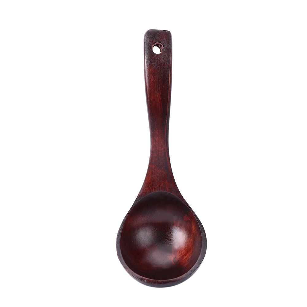 Bamboo Tableware Wooden Accessorie Gadget Soup Spoon Scoop Long Handled Kitchen Cooking Utensil