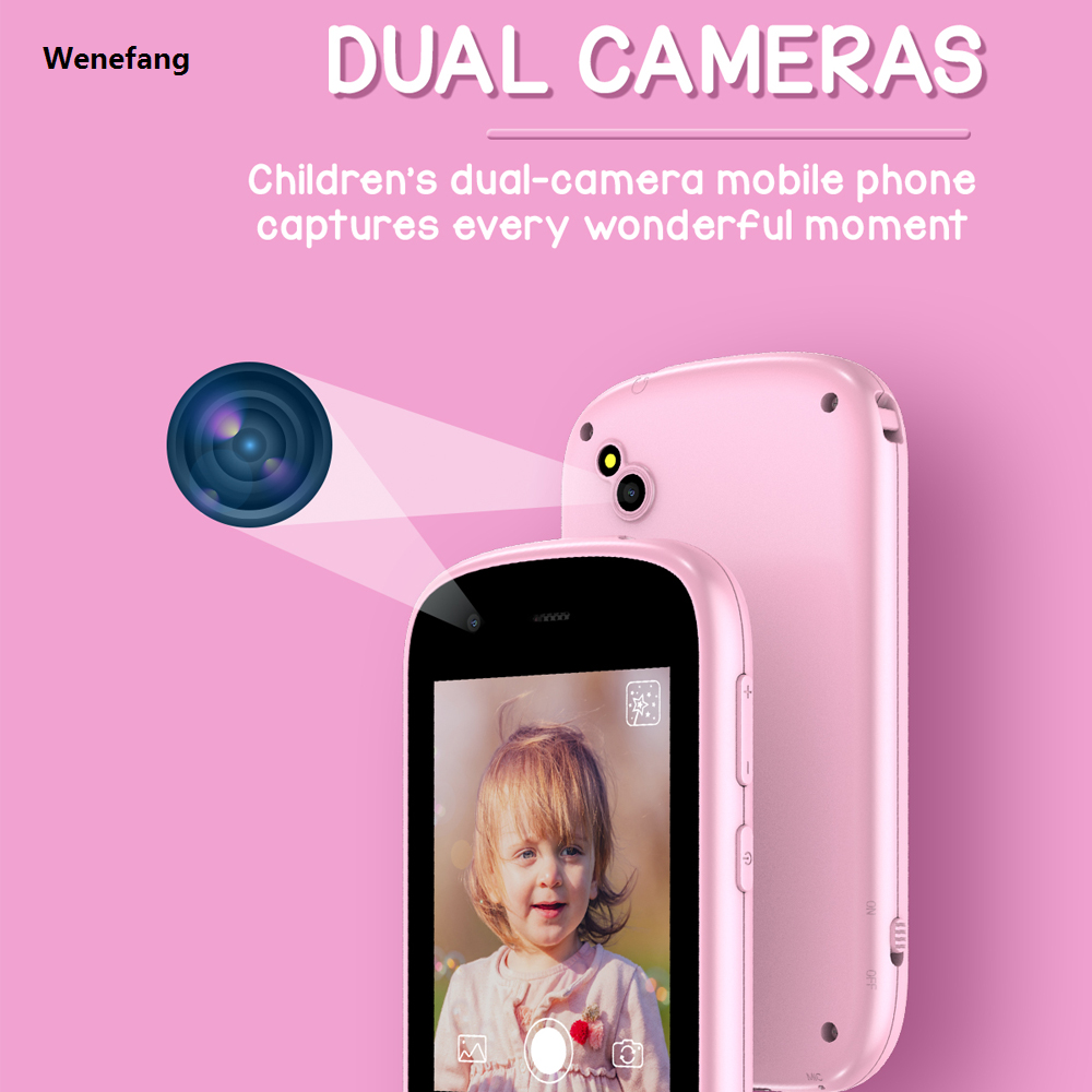 Wenefang Kids Smart Phone Camera Toys Touchscreen Unicorn Baby Mobile MP3 2025 New Player Digital Camera Educational Toys for Girls Boys Age 3-8