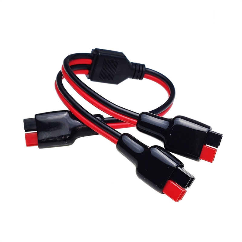 For Portable RV Solar Generator Station Extension Cable Solar Panel Charger 1 to 2 Splitter 14AWG Port Connector