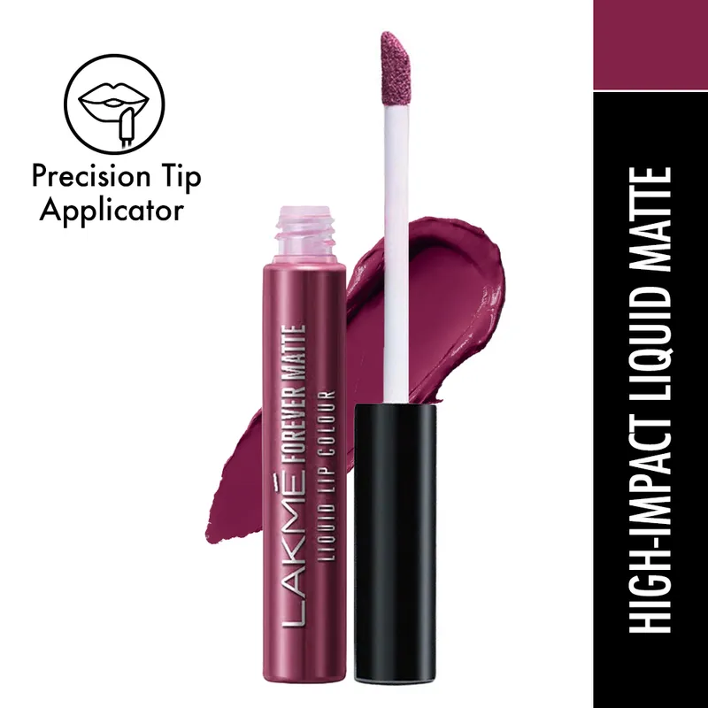Lakme Forever Matte Liquid Lip Color - Wine Touch