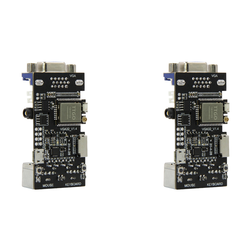 Pullhee-2X VGA32 VGA ESP32 PSRAM Module V1.4 Controller PS/2 Mouse Keyboard Graphics Library Game ANSI/VT Terminal Circuit