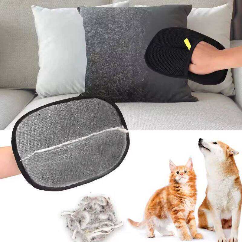 1/2pcs Grooming Gloves Static Dedusting Pet Remover Brush Removing Dog Cat Hair From Sofa Carpet Clothes