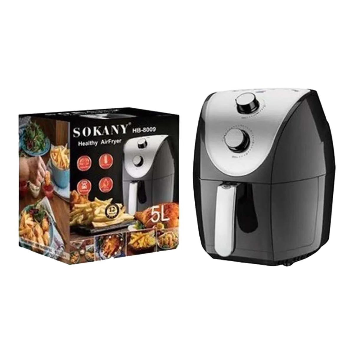 Sokany Healthy Air Fryer 5 Litre HB-8009 - image 1