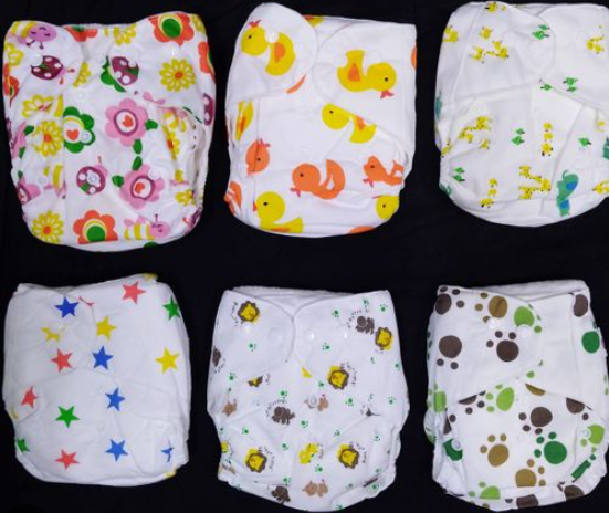Washable Baby Cloth Diaper Reusable | Adjustable Size 6 to 24 Months | Breathable & Absorbent Nappy