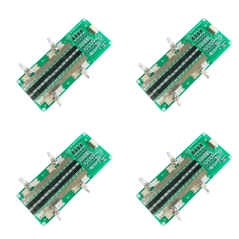 OYPFXMI 4X 4S 12V LiFePO4 Battery Protection Board with Balanced Charging 150A Continuous 100A Power Car Start Equalizer