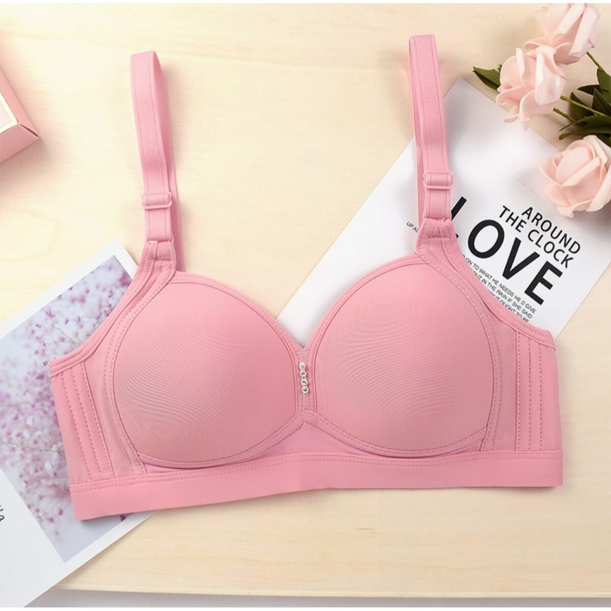 Women's Soft Push-Up Plain Padded Bra