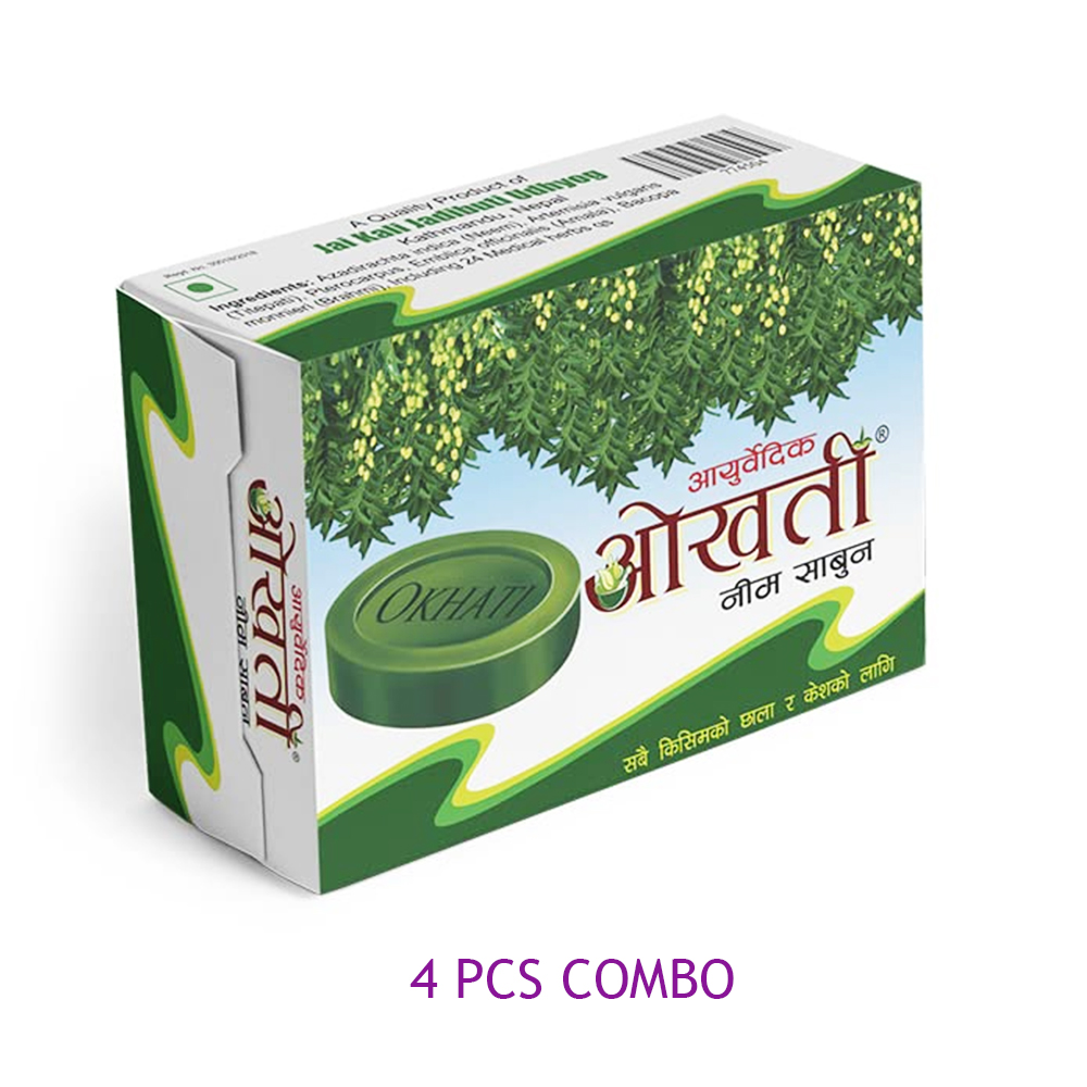 Okhati Neem Soap 75 gm (Pack of 4)