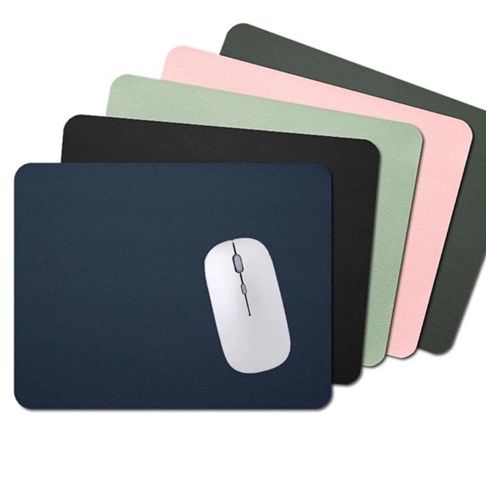 High Quality Leather Mouse Pad Non-slip Anti Scratch Gaming Desk Mat Universal Solid Color Mice Mat Home Office