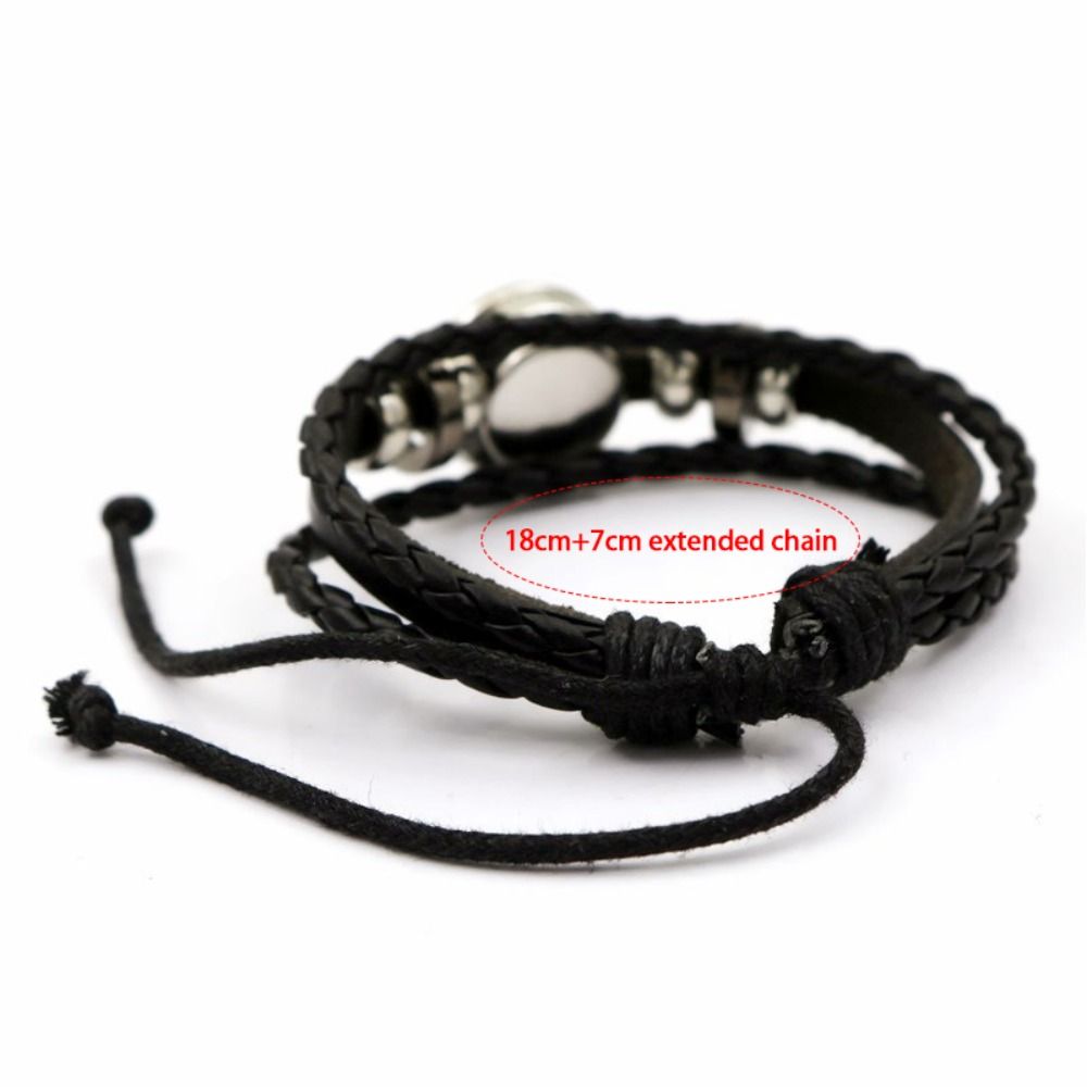 New Luminous Couple Bracelets Sun Moon Adjustable Braided Bracelet Punk Hand Chain Couple Jewelry Gift