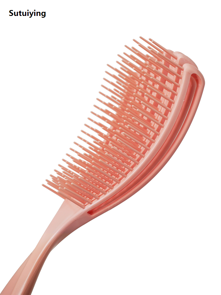 Sutuiying Hair Comb Detangling Brush Scalp Massage Hair Brush Detangler Brush Luxury for Curly Hair Thick Hair Octopus Hairbrush Pro Styling Tool