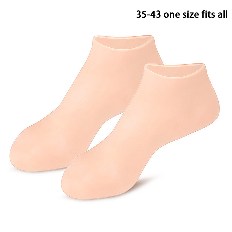 Moisturizing Silicone Home Socks CareFeet 1 Pair Spa Gel Heel Socks