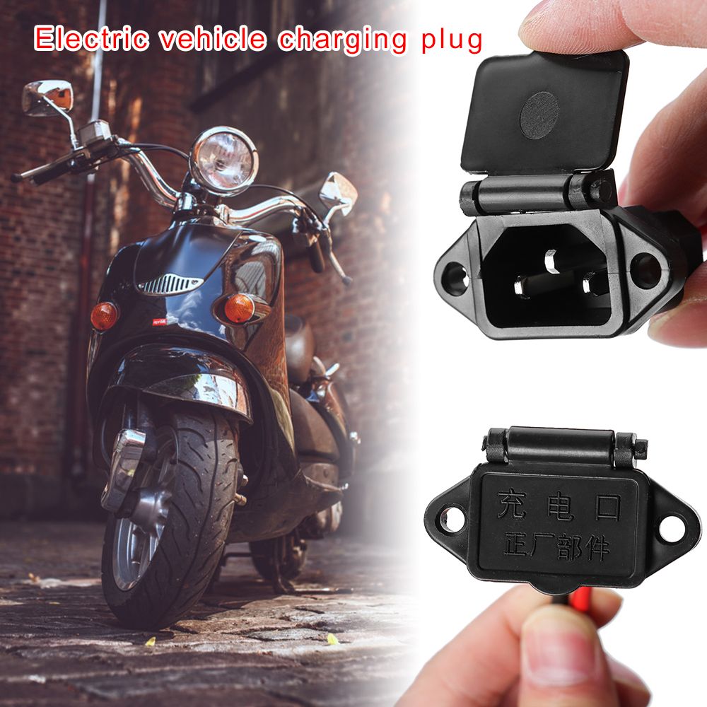 1/2/5pcs High Quality Charging Plug Three Vertical Charging Electric Vehicle Parts Electric Car Connector E-bike Battery Charger
