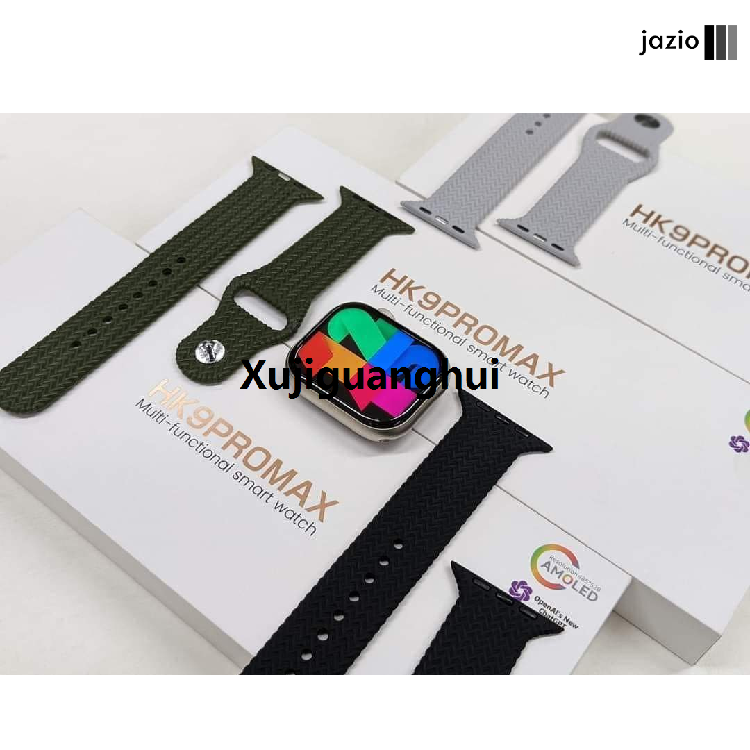 Xujiguanghui Jazio - HK9 Pro Max Plus Smart Watch | Series 9 Smartwatch With Super AMOLED Display | Memory Chat GPT | Picture Gallery | Earbuds Connectivity Smart Island