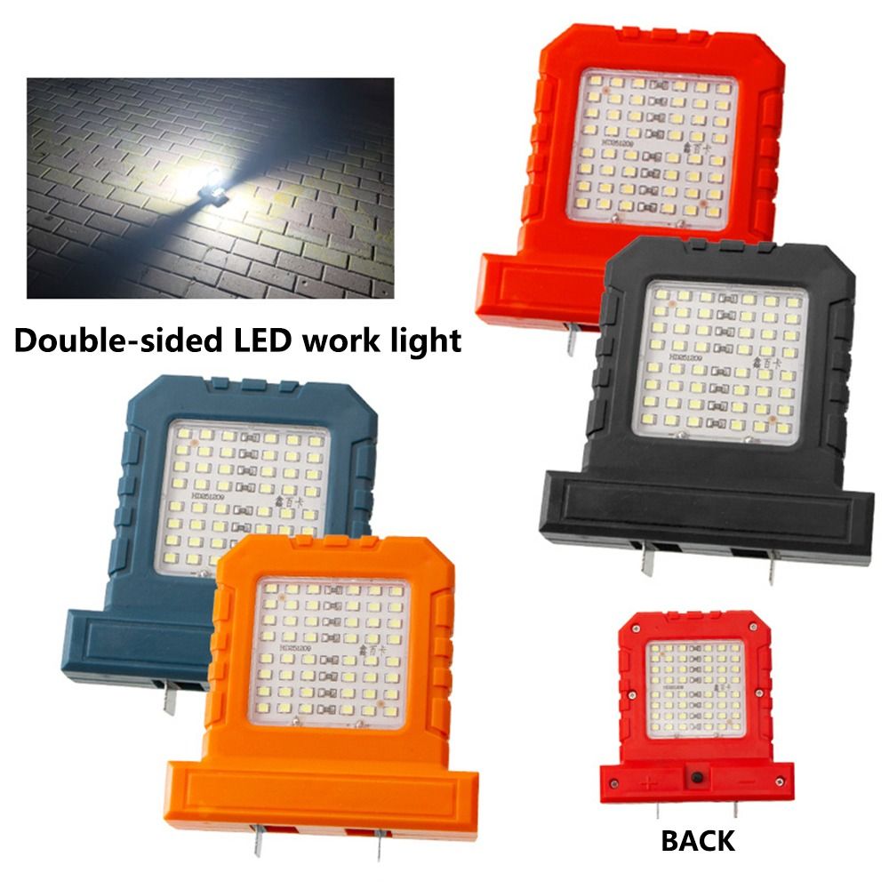 High Quality Double-sided Light LED Work Light 96 LED Beads Long-Lasting Strong Light Outdoor Searchlight Adjustable Super Bright Portable Work Lights 12-80V Li-ion Battery
