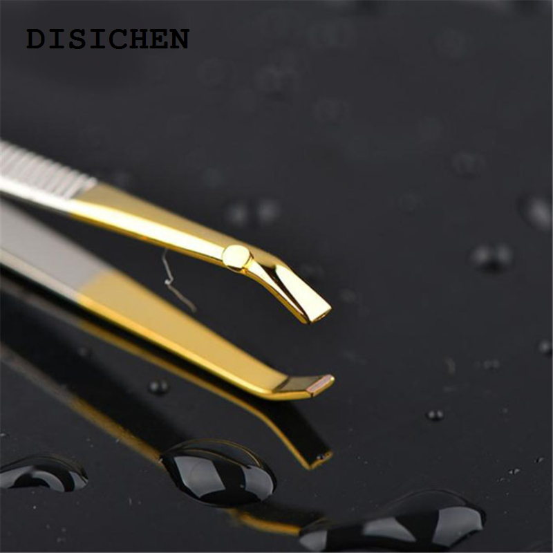 DISICHEN Original 1/5PCS High Quality Make Up Tools Pince Epiler Eyebrow Tweezer Stainless Steel Slant Tip Eyes Tweezer Clip For Face Hair Removal
