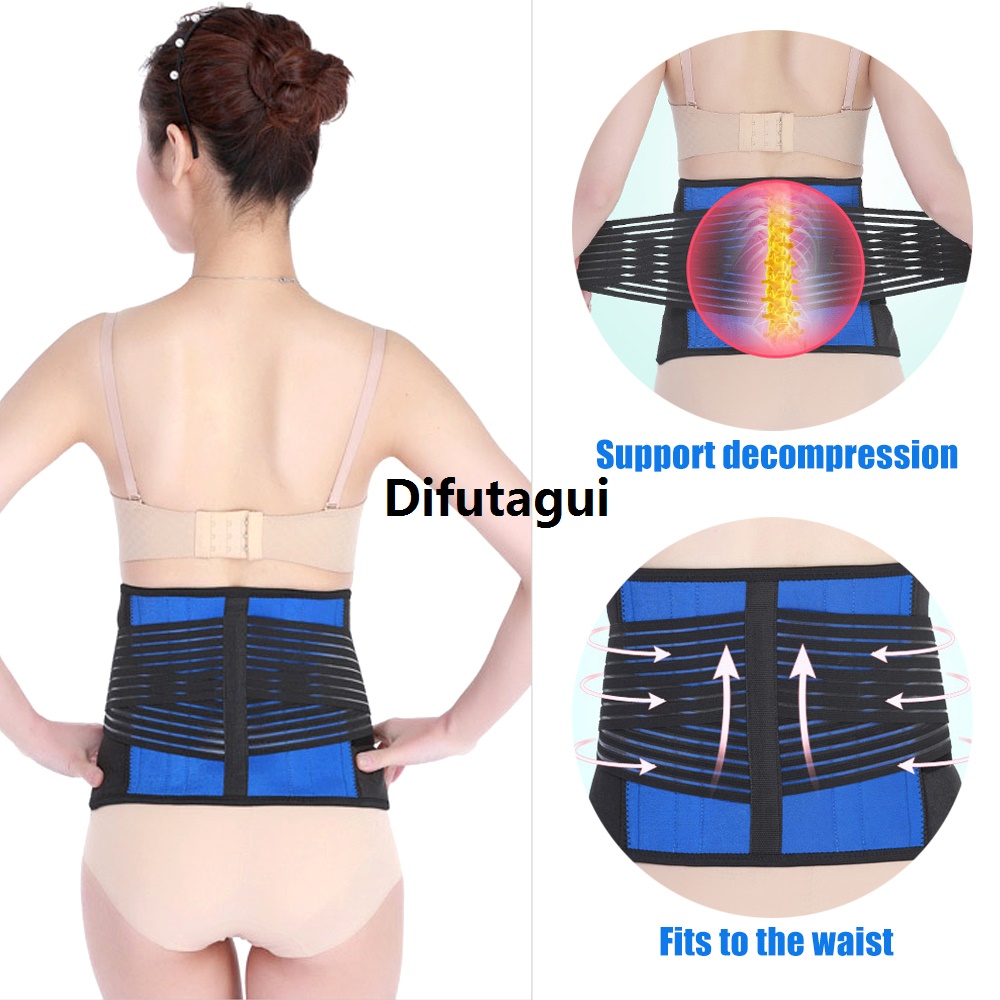 Difutagui Luxury The bracket waist design is double-pulled, and the superior belt can be adjusted Profesional with 1Pcs to support the lumbar support and neoprene back support movement