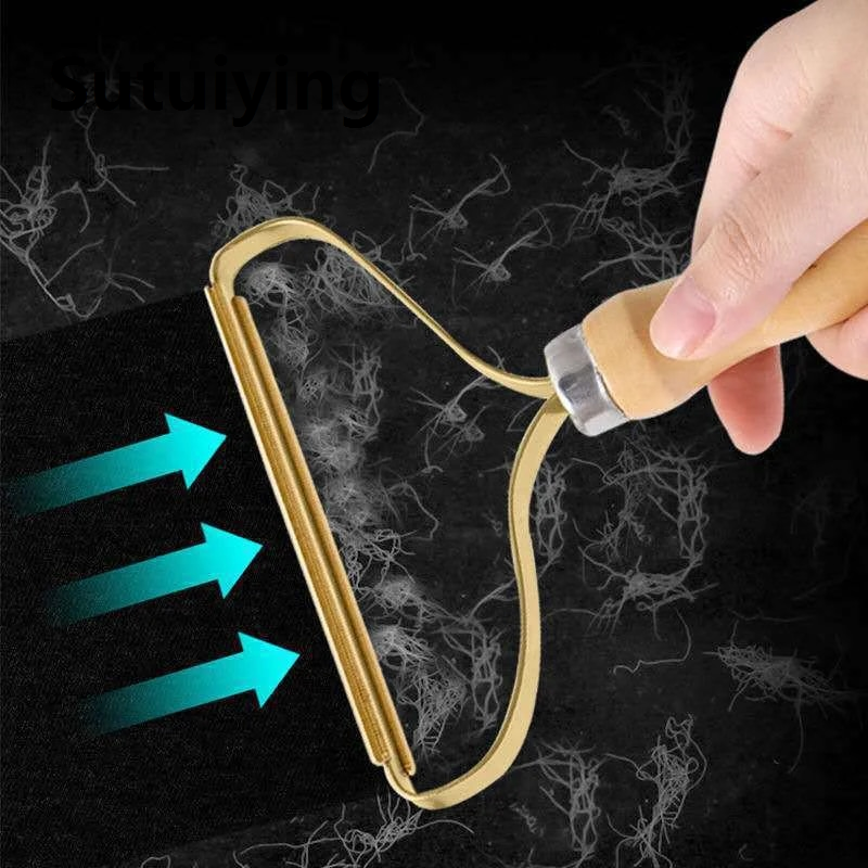 Sutuiying transparent bag 2PCS Portable Pet Hair Remover Brush Lint Roller Sweaters Sofa Clothes for For Animals Dogs Cats Scrapers Cleaning Tools