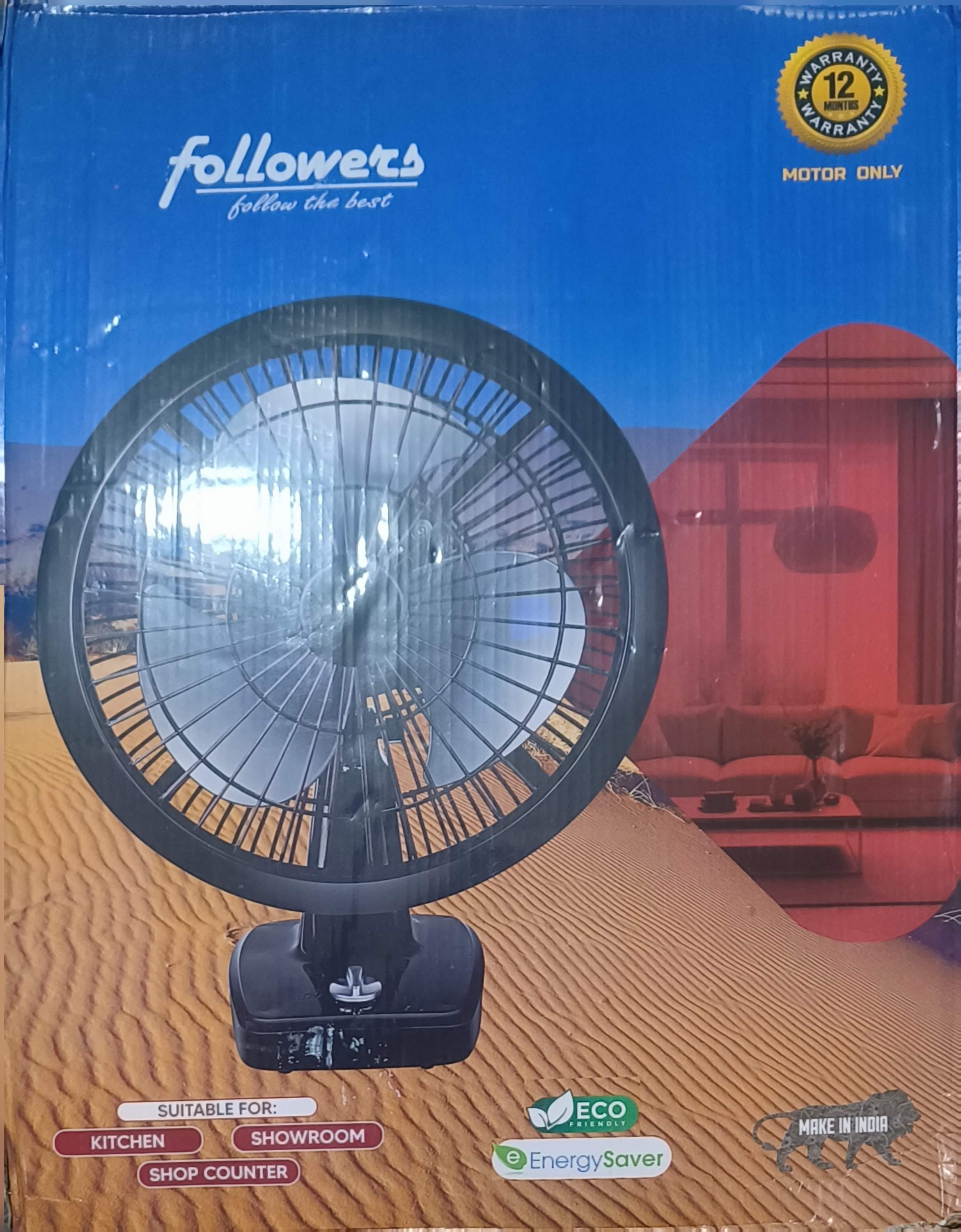 12 Inch Table Fan High Speed Powerful Air Cooling Fan Portable Desk Fan for Home Office Nepal