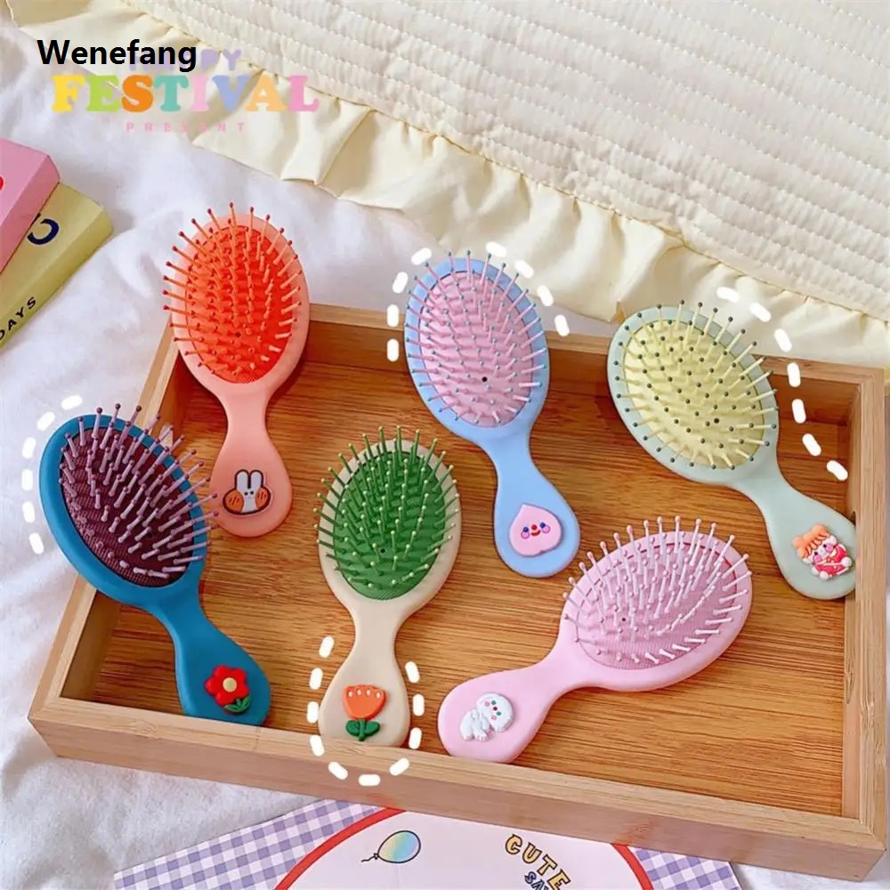 Wenefang 1/3PCS Kids Hair Comb Baby Boys Cute Cartoon Hair Comb Hair Brush Child Portable Anti-static Comfortable Head Massager