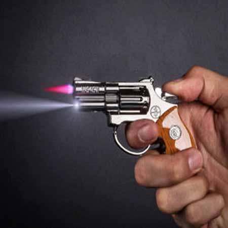 Gun Shaped Lighters With Led Touch Pointer