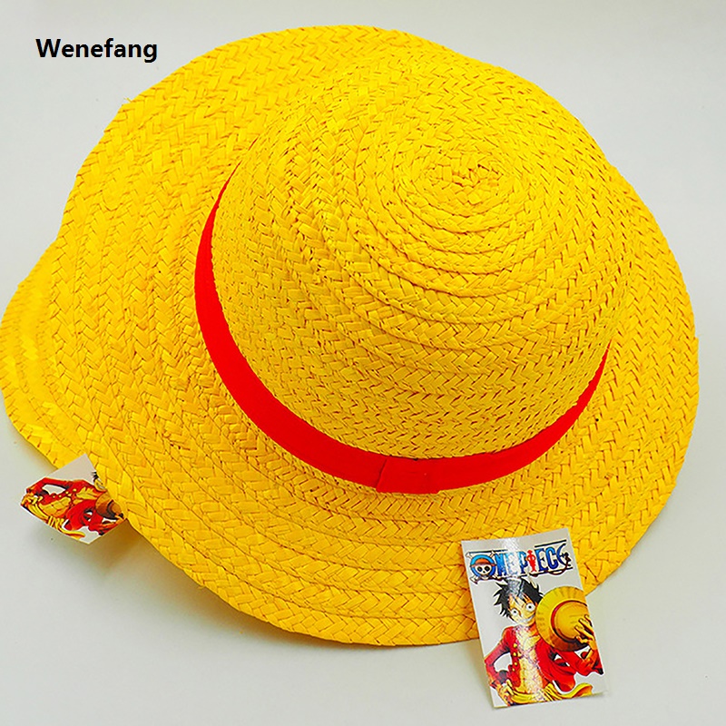 Wenefang Luffy Anime Peripheral Straw Hat Group Two-dimensional Anime New Original Hat Sunshade Sunscreen Best Birthday Gift
