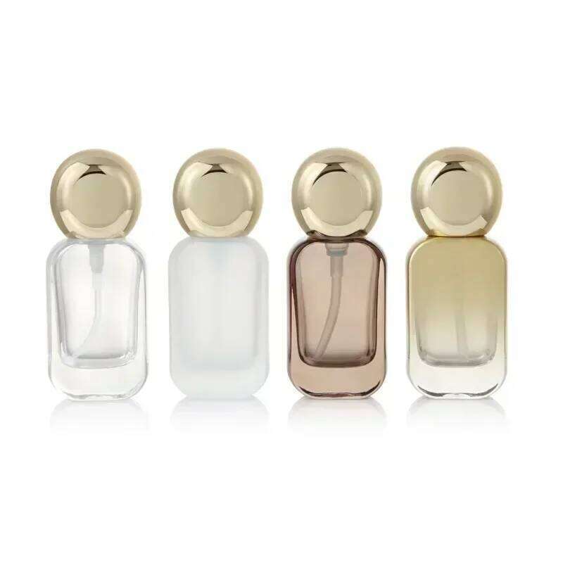 Perfume 30ml Glass Spray Press Empty Container Travel Refillable Bottles Cosmetic Containers Lotion Pump Bottle