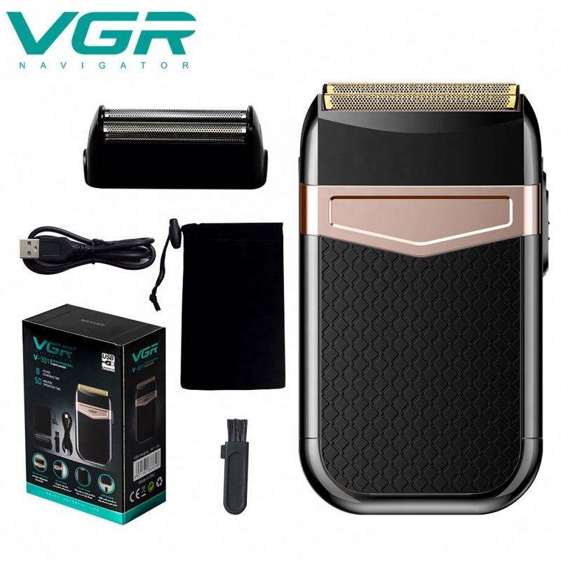 VGR V-362 Washable IPX6 Rechargeable Professional Electric Dual Foil Shaver for Men