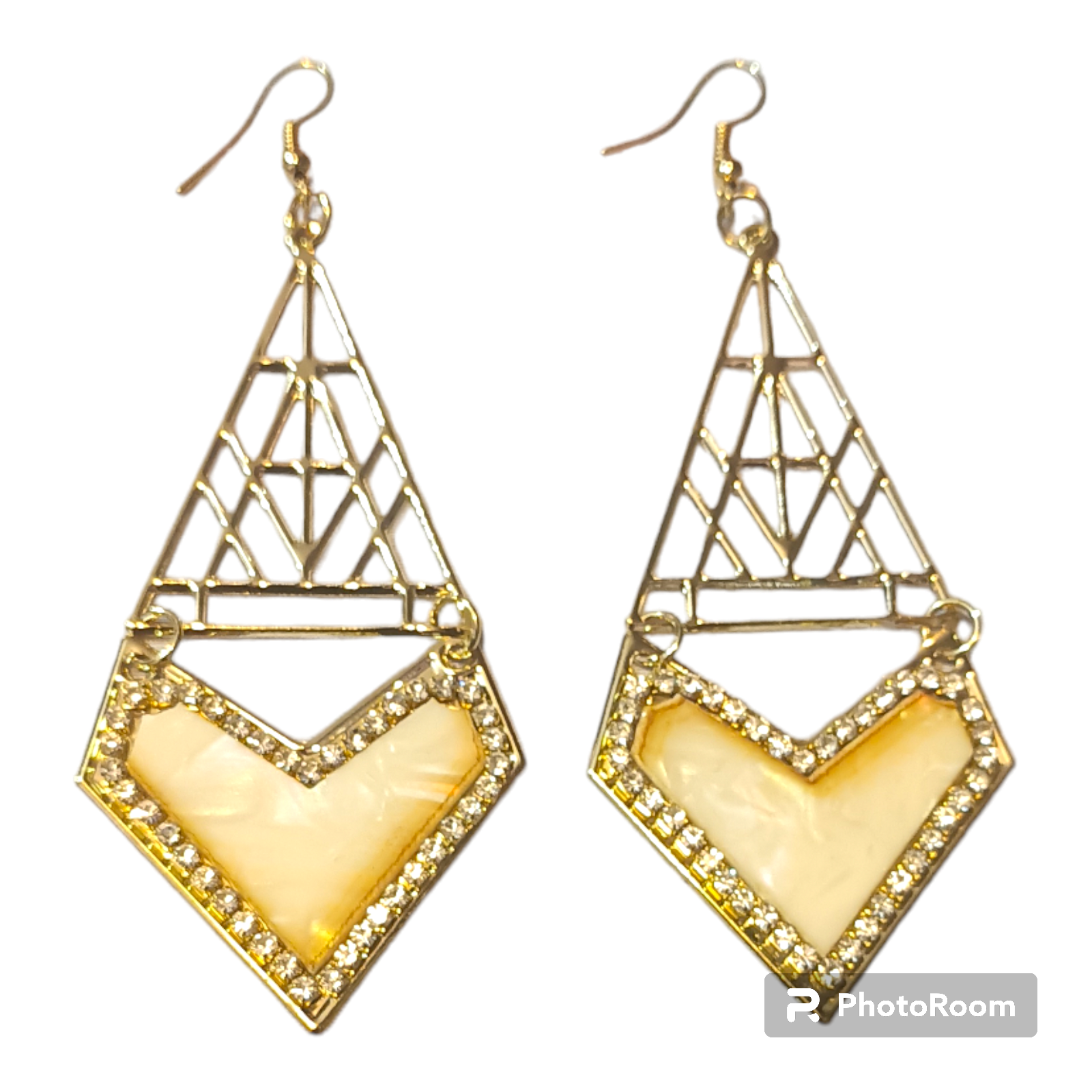 Gold Drop Dangle Earrings Set for Women