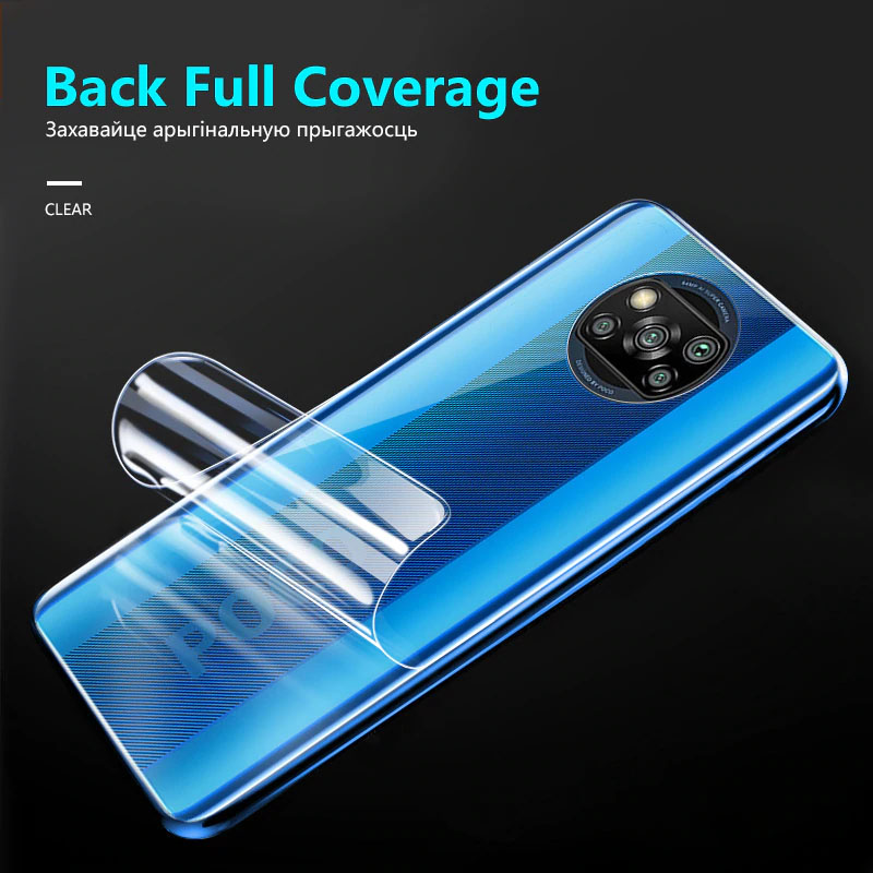 Soft Hydro-gel Back Protector For Poco X3