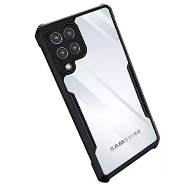 Case for Samsung Galaxy M32 / A22 4G - Bumper Shockproof Transparent Back Cover