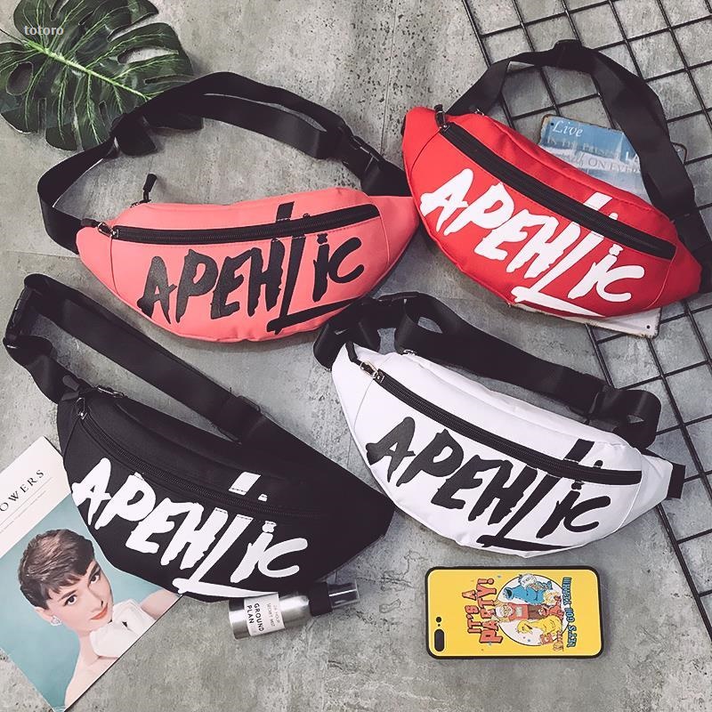 NEW totoro Waist Bag Men's Fashion Brand Shoulder Messenger Bag Men's Bag Luxury Women's ins Disco Hip Hop Bag Japanese Harajuku Chest Bag