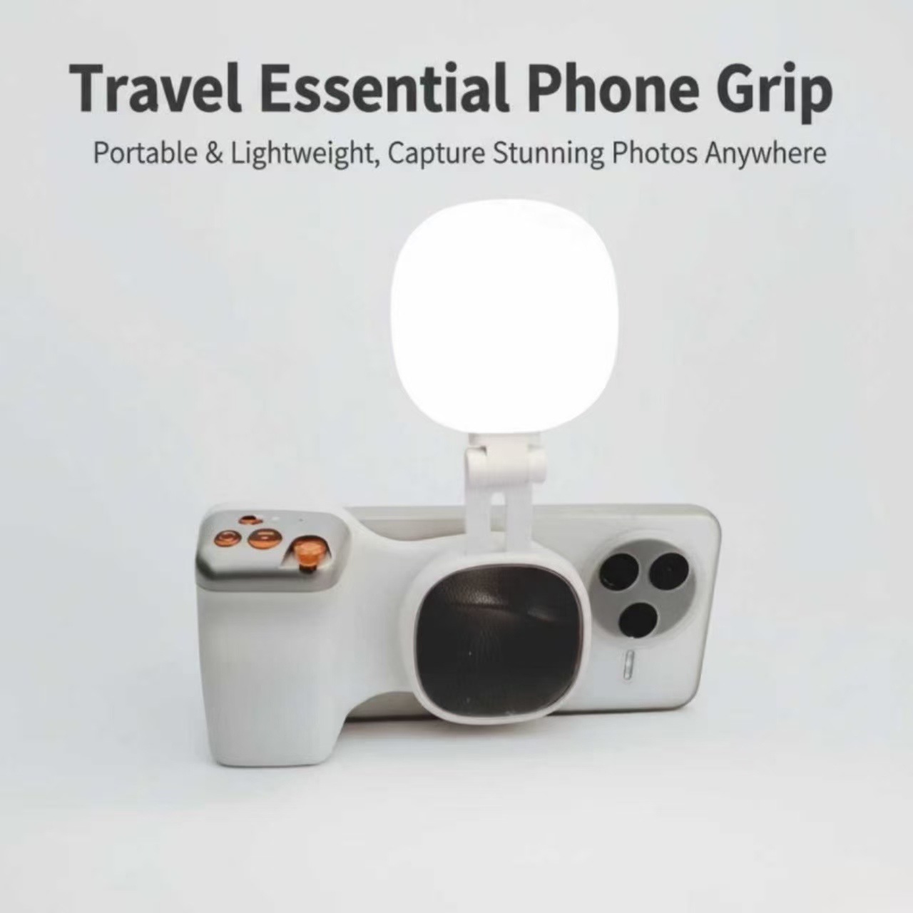 Magnetic Zoom Remote Control Phone Photography Grip Bluetooth Fill Light Anti-shake Stabilizer Portable Selfie Beauty Tool for iPhone Samsung Android