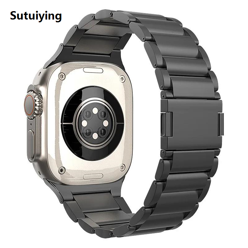 Titanium Band for Watch Ultra 3 2 49mm series 11 10 46mm 42mm Magnetic Strap for Iwatch 9 8 7 45mm 6 5 4 Se3 44mm