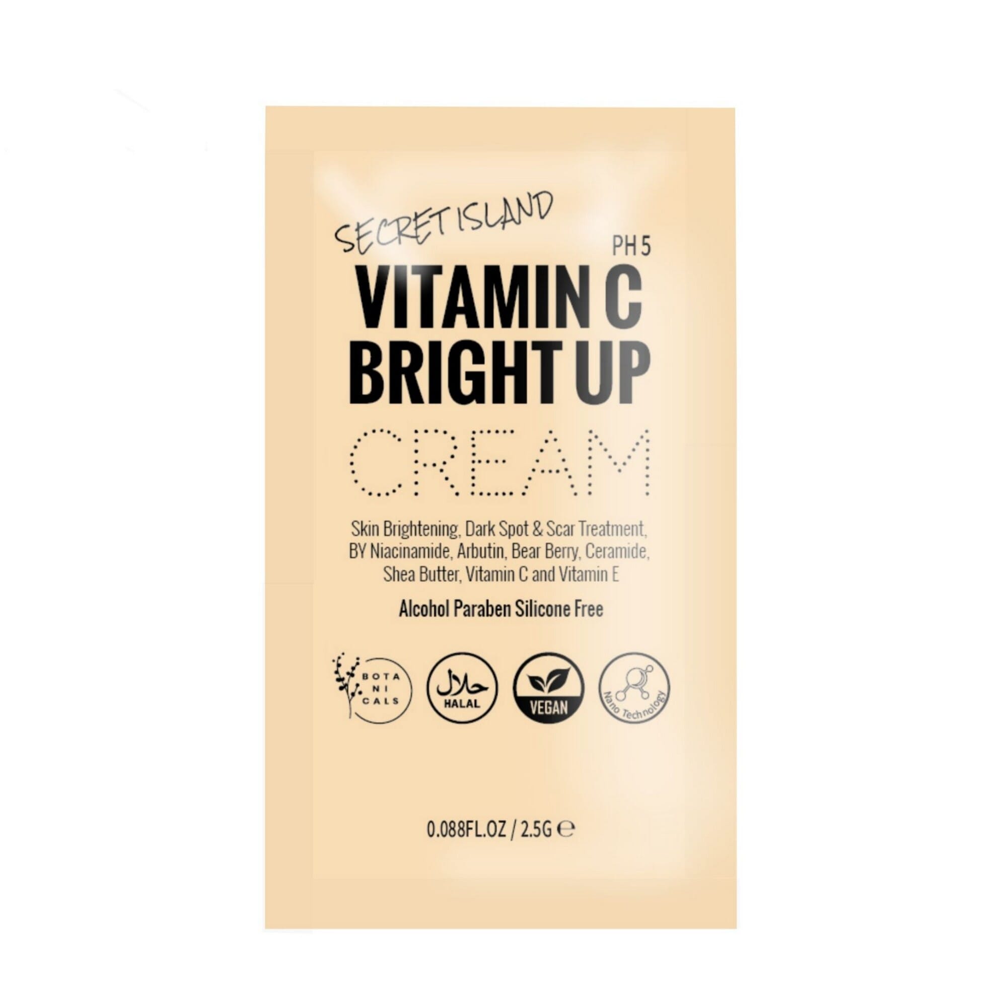 SECRET ISLAND Vitamin C Bright Up Cream Sample size 2.5G(1-3time)