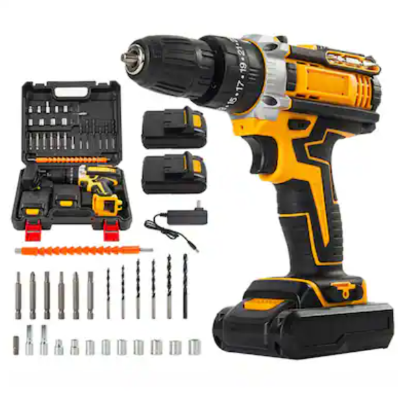 Tool Power Set wireless drill cordless With 2 Battery