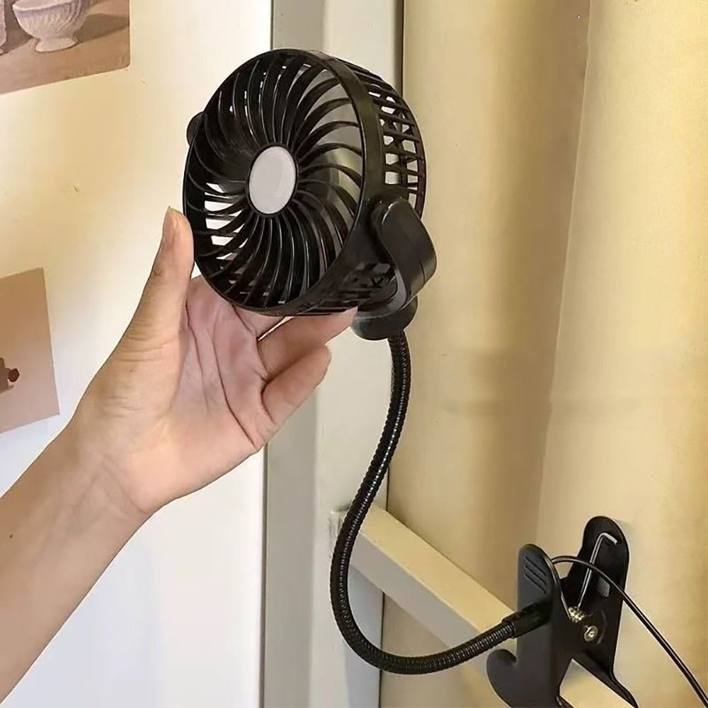 Gifts Portable Small Desk Fan High Wind Durable Table Cooling Clip Fan Sturdy Clamp Rotatable Personal Table Fan Camping