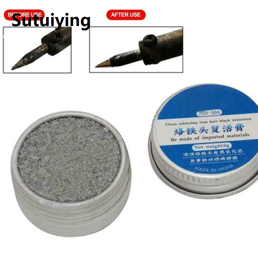 Sutuiying solder paste Solder Cream Electrical Soldering Iron Tip Refresher Cream Clean Paste Welding Tip Resurrection Non-stick Tin Repair Toolhand tools