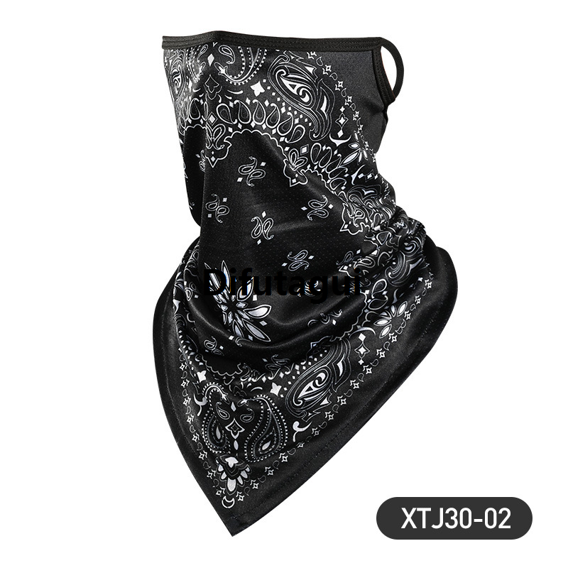Difutagui Maoxia Summer Cold Ice Motorcycle Face Mask Men Skull Caps Helmet Balaclava Luxury Headwrap Bandana Face Shield Headband Running Cycling Hat