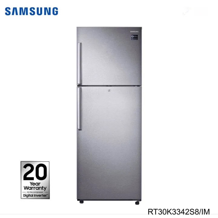 Samsung Double Door Refrigerator with Digital Inverter Compressor 275L model no RT30K3342S8/IM